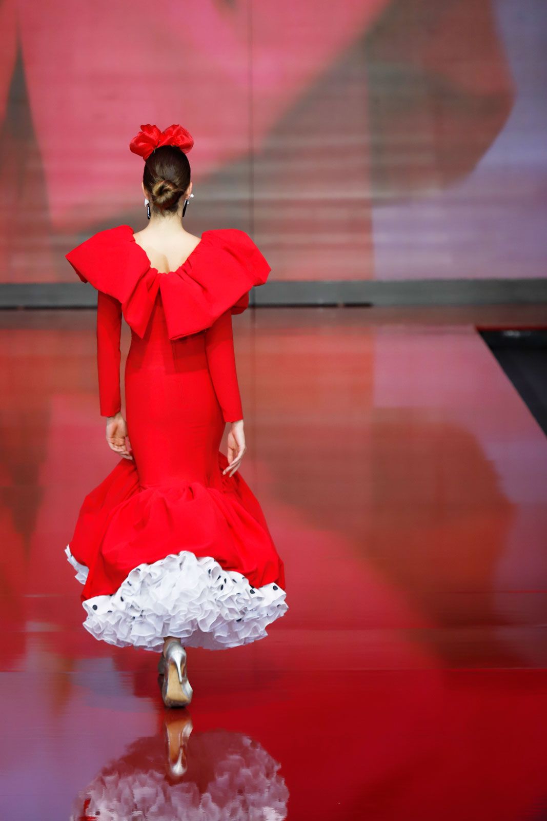 Vestido flamenca pasión rojo
