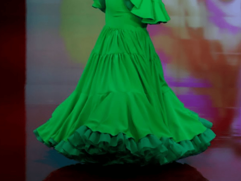 Los trajes flamenca rocieros una romería con estilo Carmen Latorre