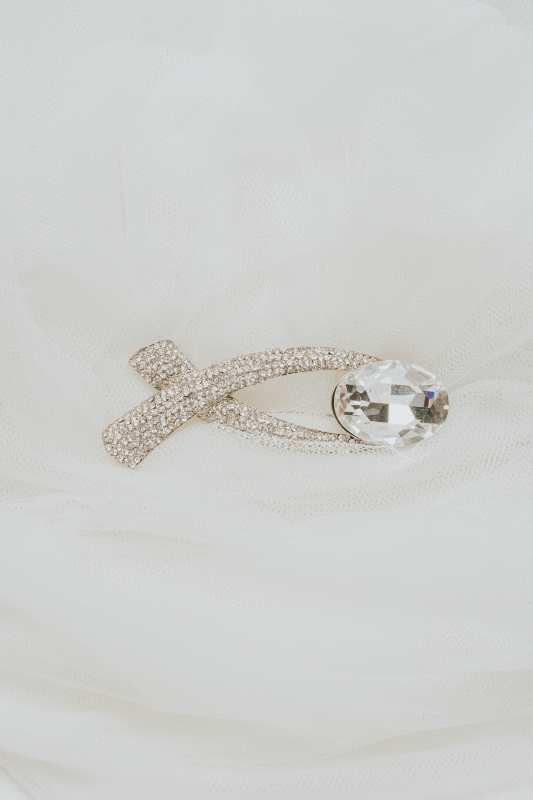 Alfiler novia cristal