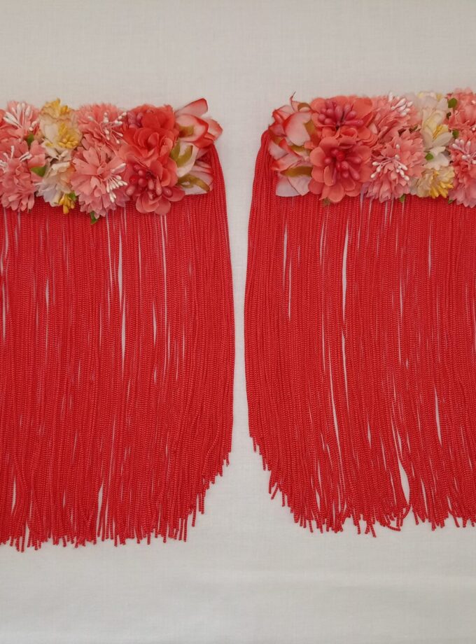 Hombreras de flamenca coral