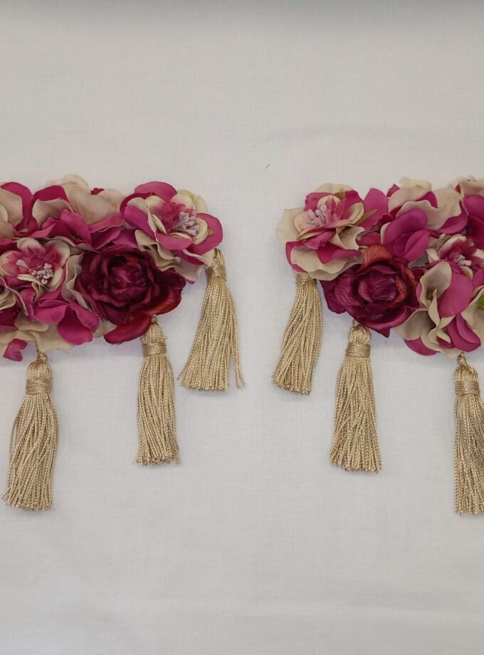 Hombreras de flamenca buganvilla y crudo