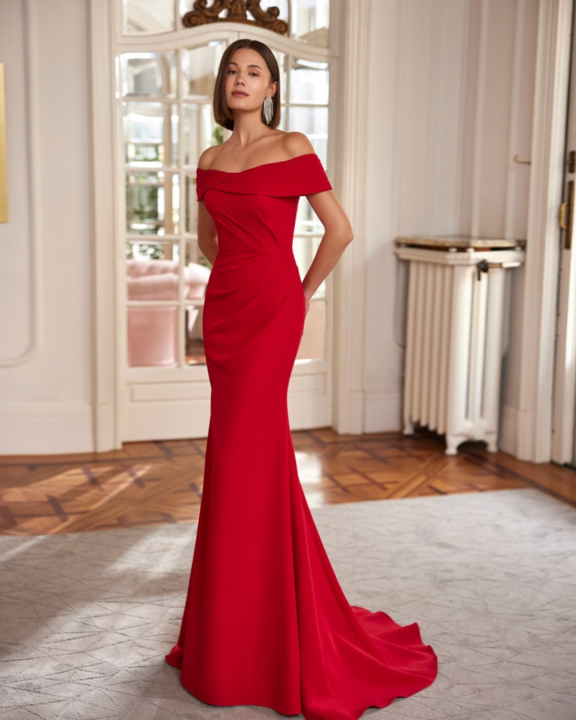 VESTIDO CEREMONIA CON MANGAS DESMONTABLES - Imagen 3
