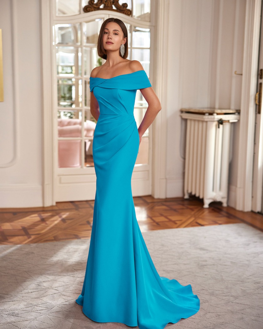VESTIDO CEREMONIA CON MANGAS DESMONTABLES - Imagen 4