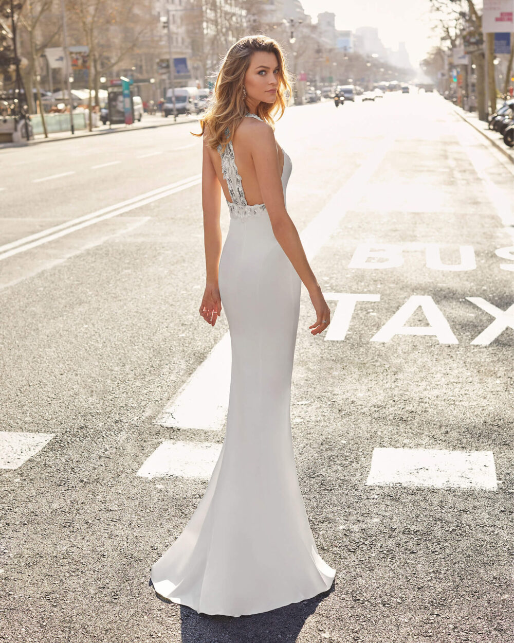 Vestido de novia Lama Marfil - Imagen 2